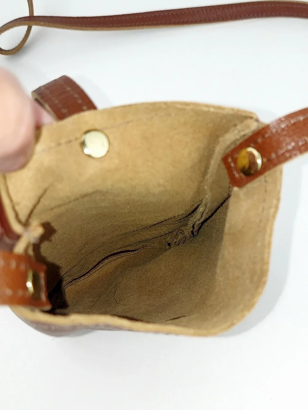 Beaudin Designs Leather Tassel Phone Crossbody Bag